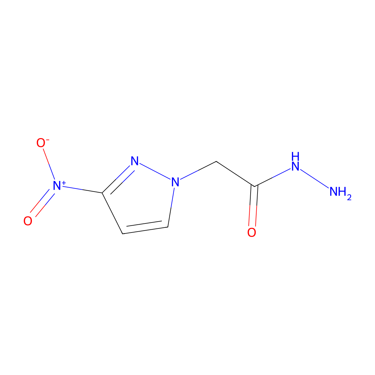 2-(3-nitro-1H-pyrazol-1-yl)acetohydrazide molecular structure, CAS 514801-01-5