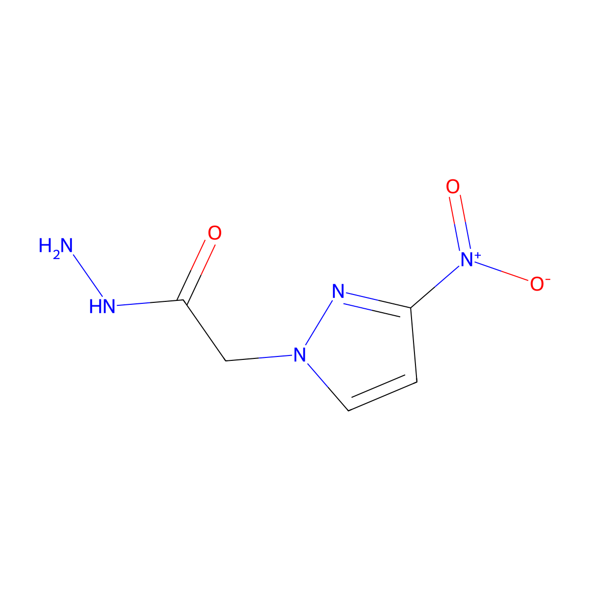 2-(3-nitro-1H-pyrazol-1-yl)acetohydrazide molecular structure, CAS 514801-01-5