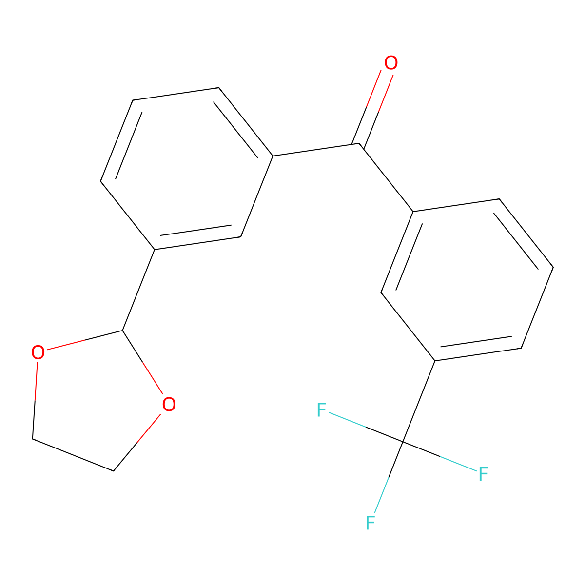 3-(1,3-Dioxolan-2-YL)-3'-trifluoromethylbenzophenone molecular structure, CAS 514802-37-0