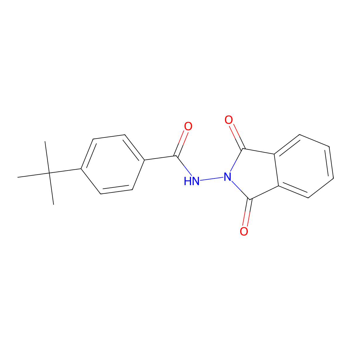 4-tert-butyl-N-(1,3-dioxo-1,3-dihydro-2H-isoindol-2-yl)benzamide molecular structure, CAS 514811-69-9
