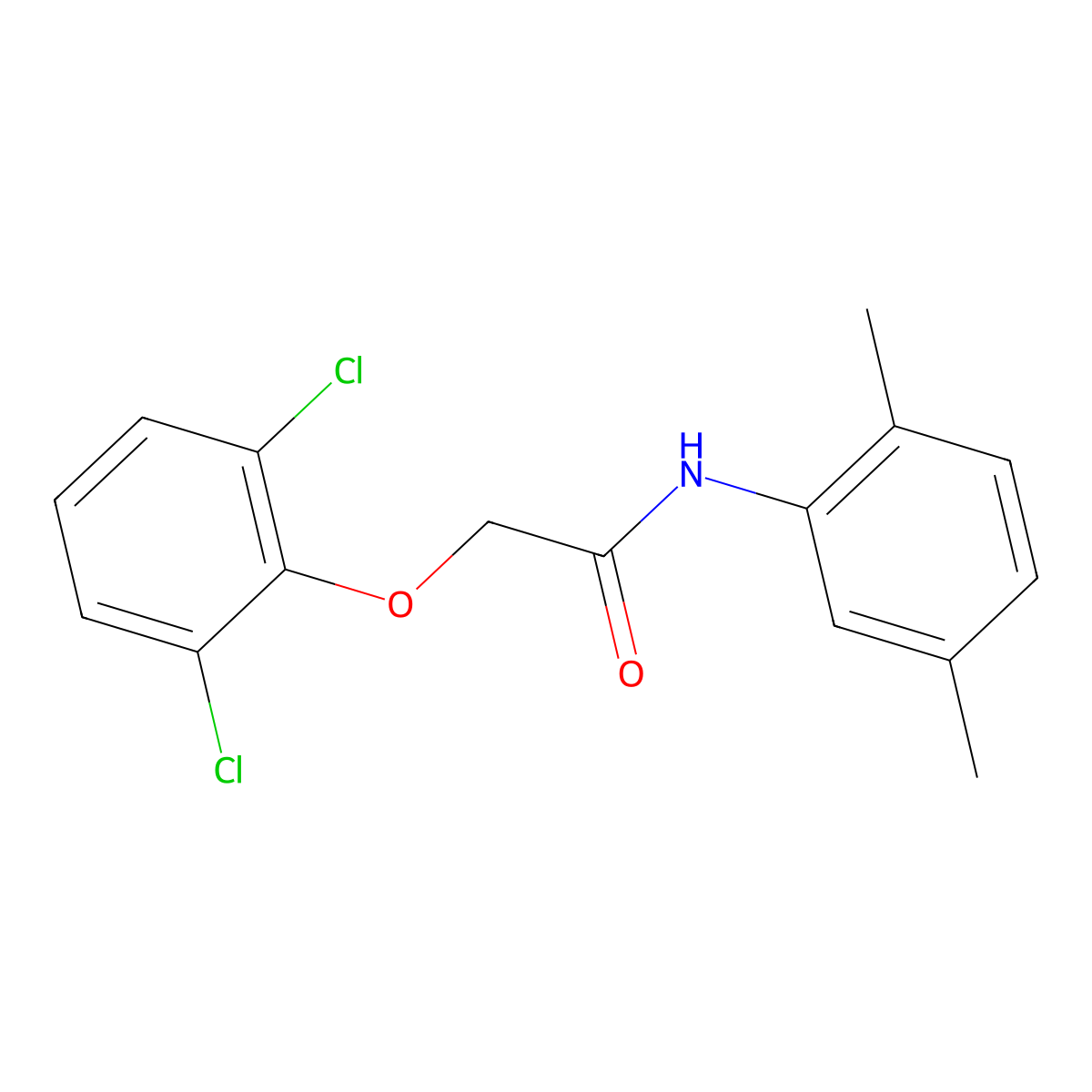 2-(2,6-Dichlorophenoxy)-N-(2,5-dimethylphenyl)acetamide molecular structure, CAS 514816-86-5