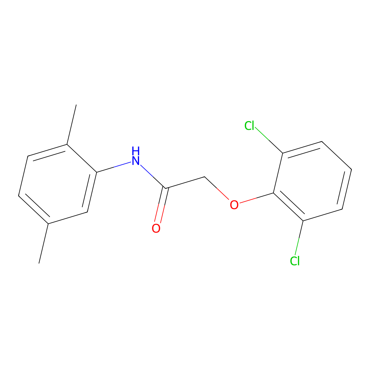 2-(2,6-Dichlorophenoxy)-N-(2,5-dimethylphenyl)acetamide molecular structure, CAS 514816-86-5