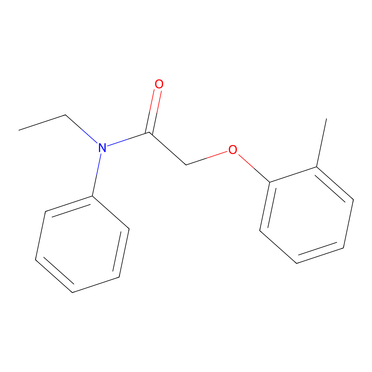 N-ethyl-2-(2-methylphenoxy)-N-phenylacetamide molecular structure, CAS 514823-48-4