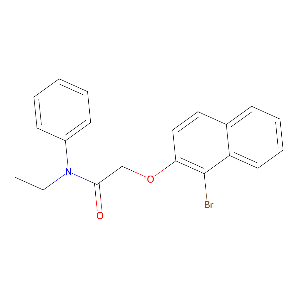 2-[(1-bromo-2-naphthyl)oxy]-N-ethyl-N-phenylacetamide molecular structure, CAS 514823-49-5