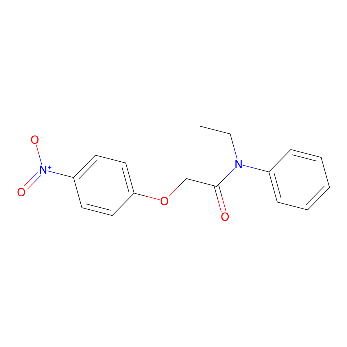 N-ethyl-2-(4-nitrophenoxy)-N-phenylacetamide molecular structure, CAS 514823-57-5