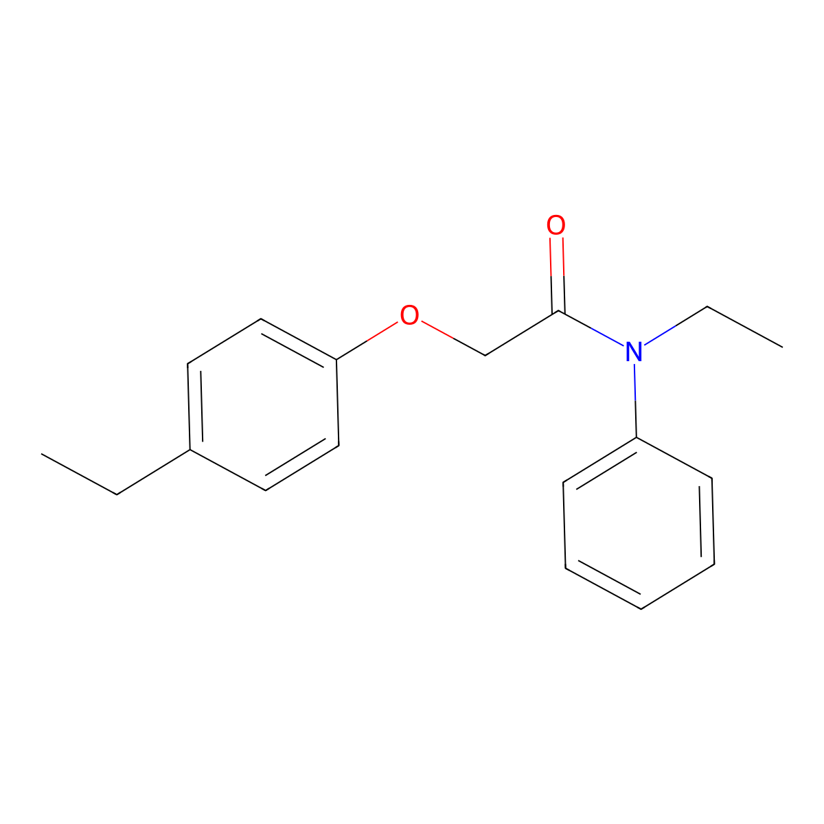 N-ethyl-2-(4-ethylphenoxy)-N-phenylacetamide molecular structure, CAS 514823-67-7