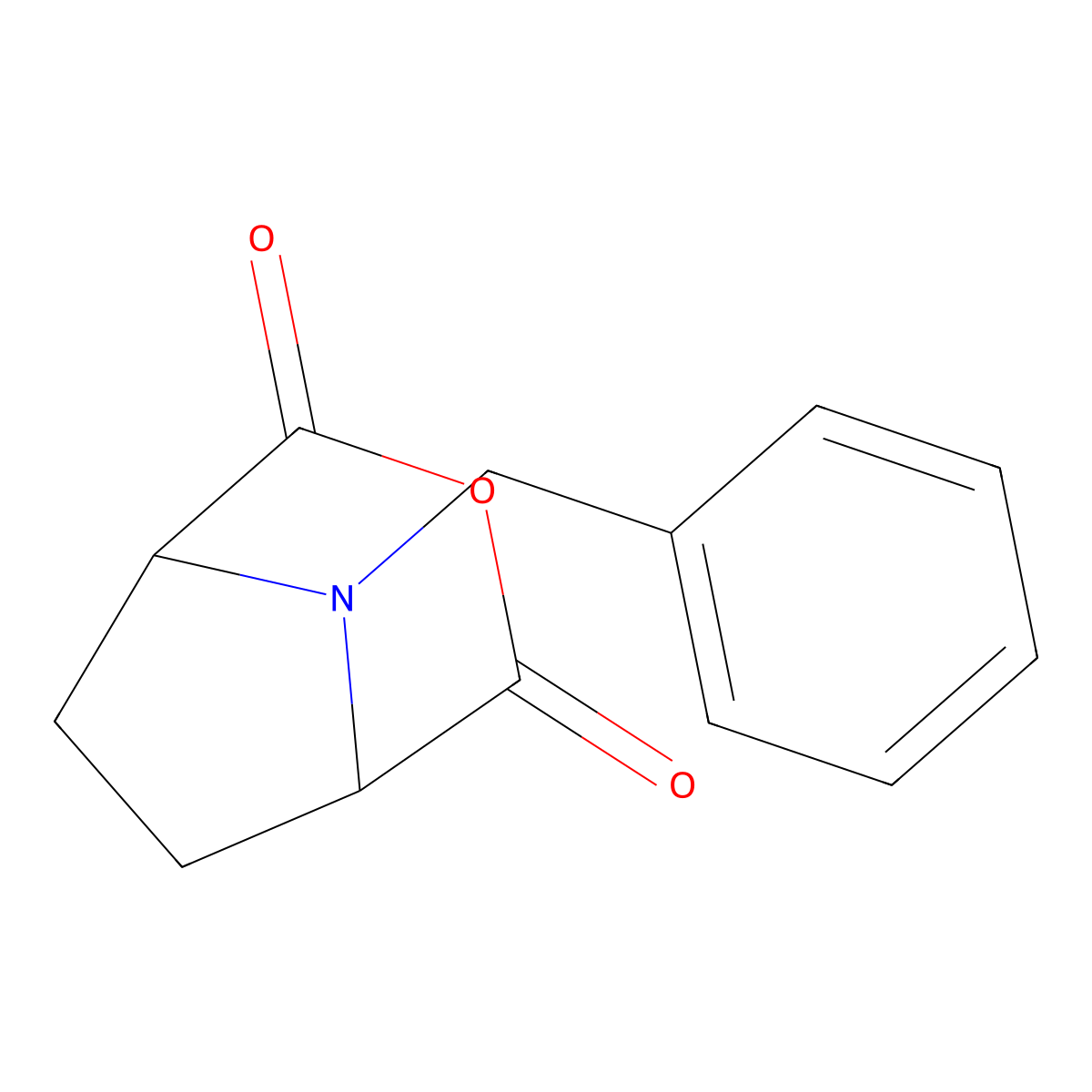 8-Benzyl-3-oxa-8-azabicyclo[3.2.1]octane-2,4-dione molecular structure, CAS 51483-84-2