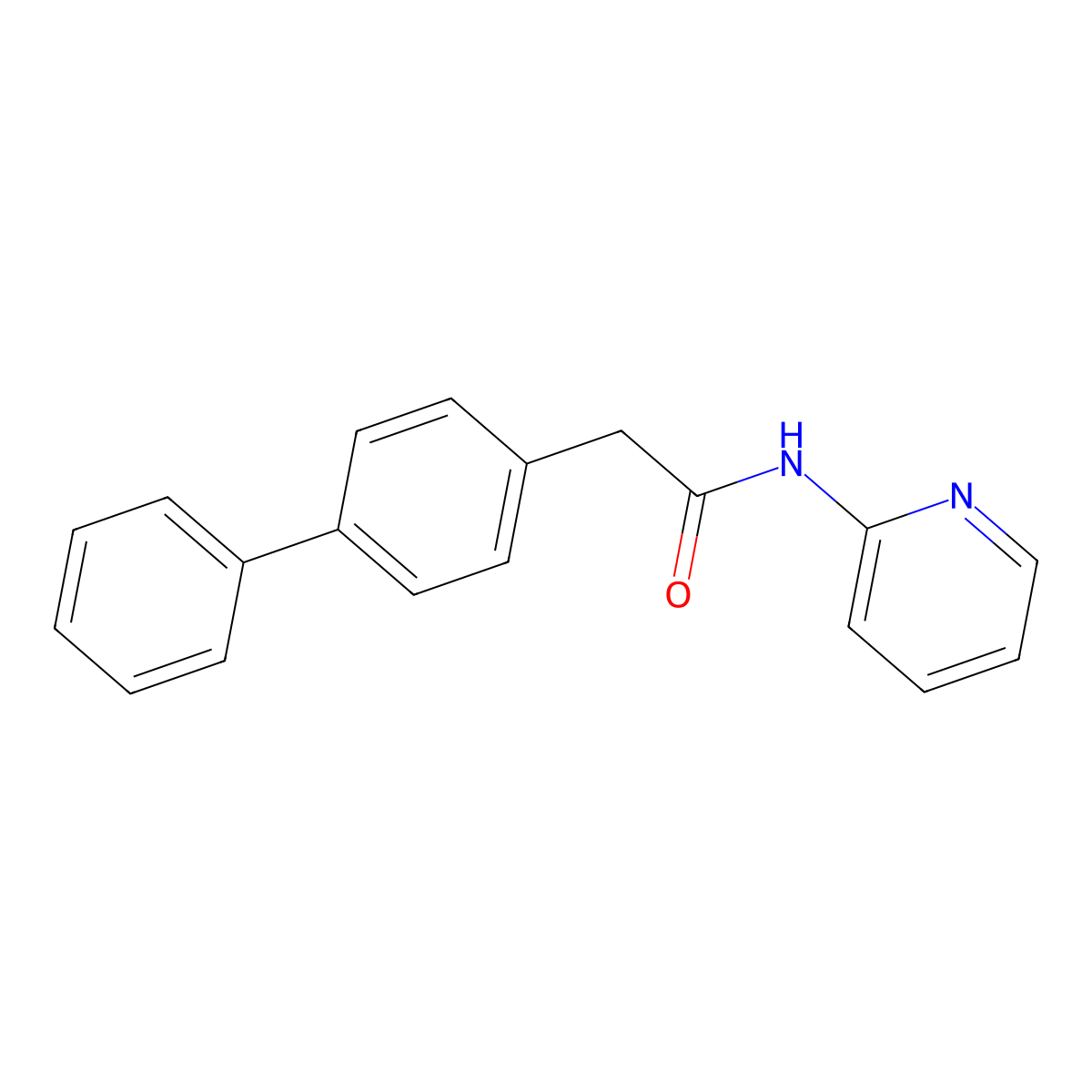 Difenpiramide molecular structure, CAS 51484-40-3