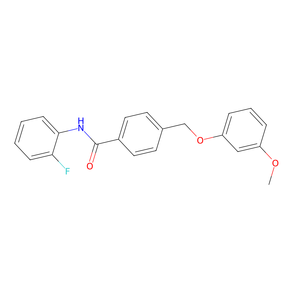 N-(2-fluorophenyl)-4-[(3-methoxyphenoxy)methyl]benzamide molecular structure, CAS 514842-44-5