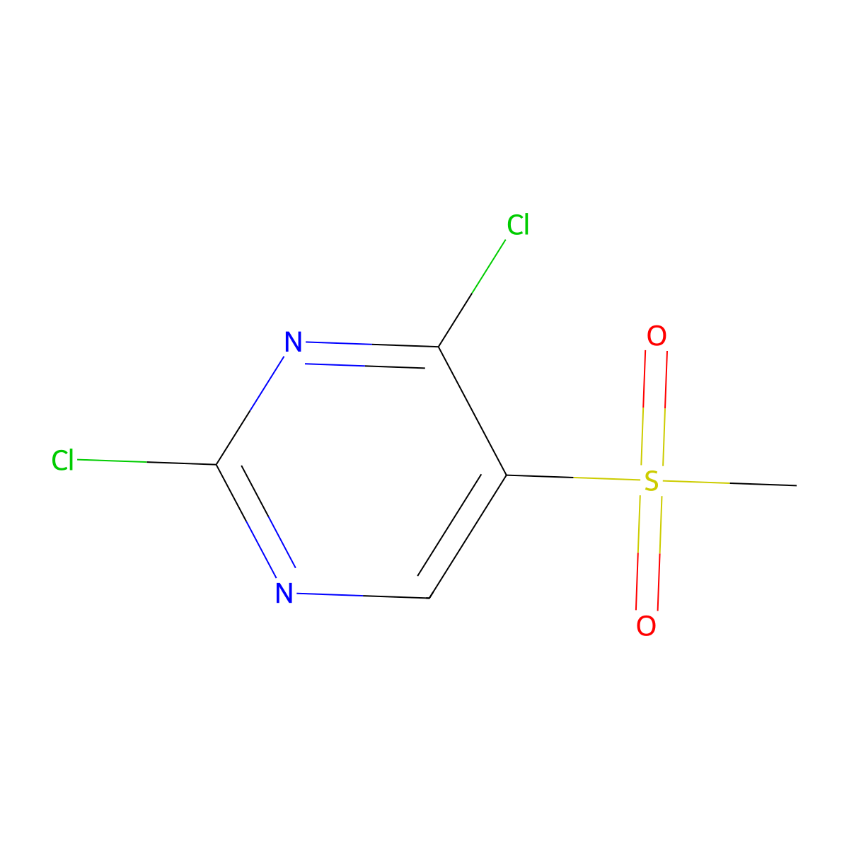 2,4-dichloro-5-(methylsulfonyl)Pyrimidine molecular structure, CAS 514842-56-9