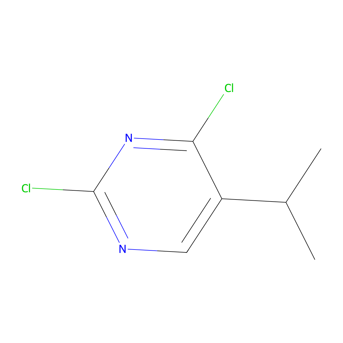 2,4-Dichloro-5-(propan-2-yl)pyrimidine molecular structure, CAS 514843-12-0