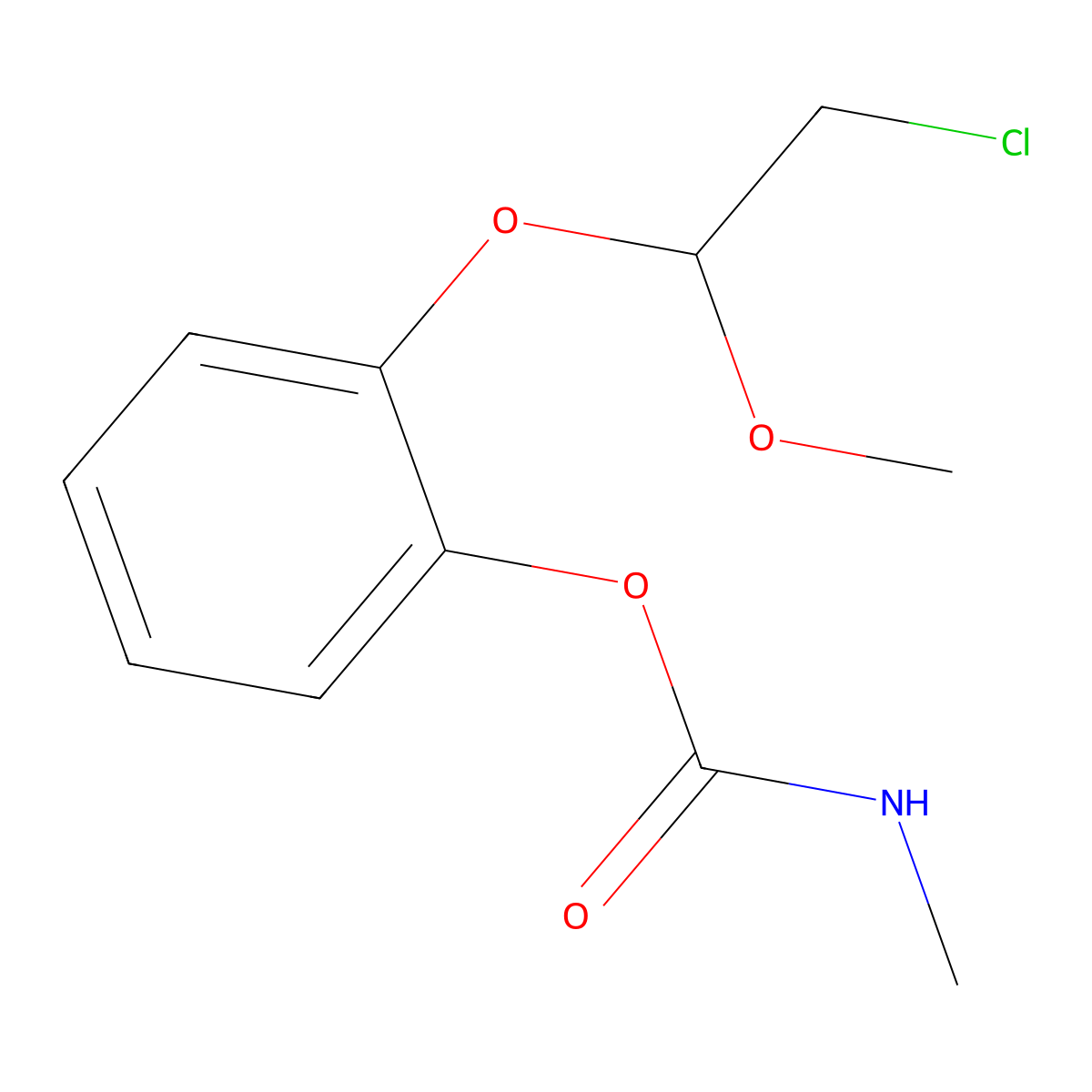 Cloethocarb molecular structure, CAS 51487-69-5
