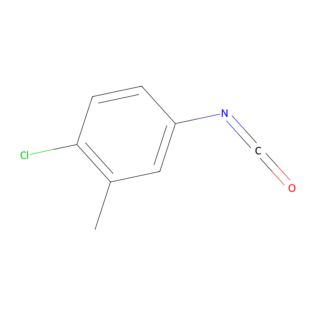 4-Chloro-3-methylphenyl isocyanate molecular structure, CAS 51488-20-1