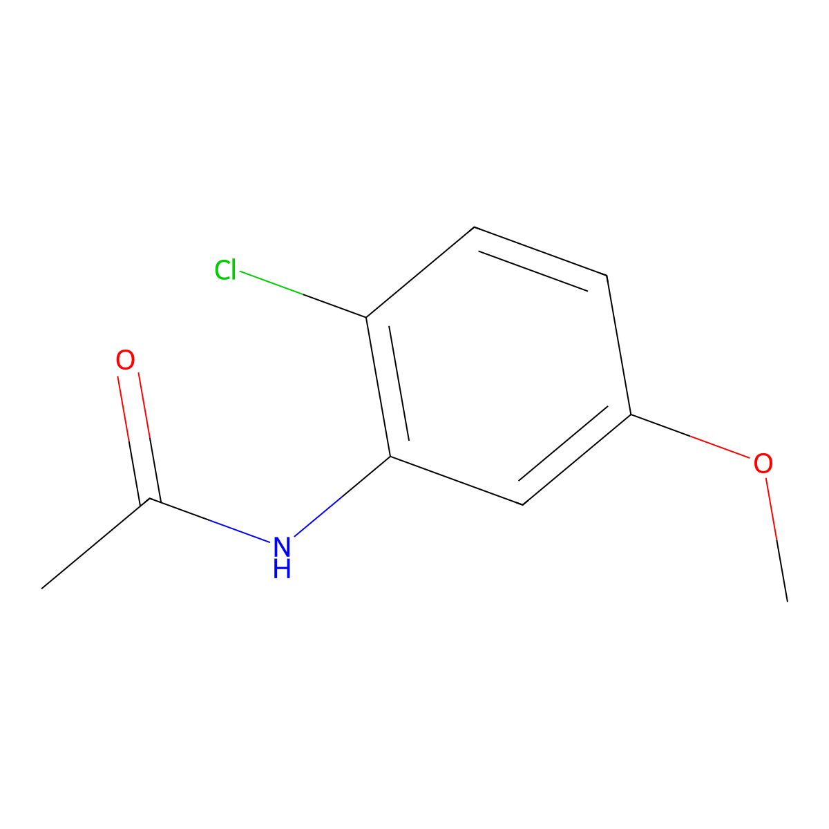 N-(2-Chloro-5-methoxyphenyl)acetamide molecular structure, CAS 51488-87-0