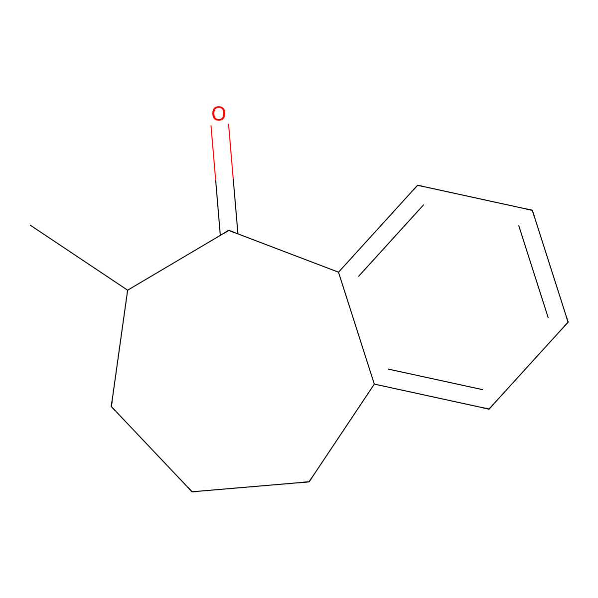 6-methyl-6,7,8,9-tetrahydro-5H-benzo[7]annulen-5-one molecular structure, CAS 51490-09-6