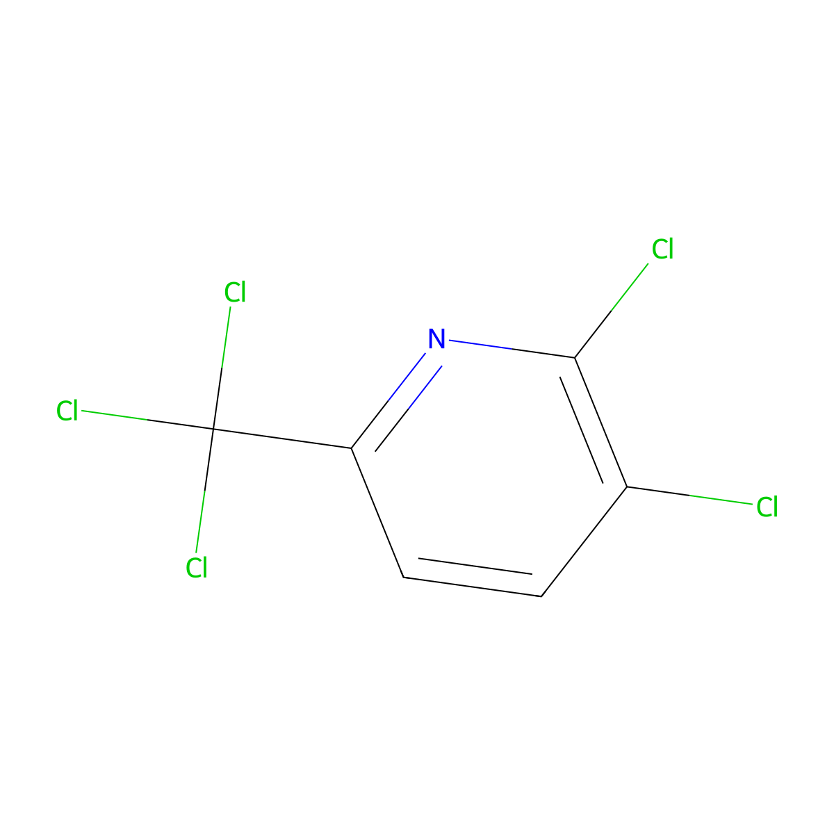 2,3-Dichloro-6-(trichloromethyl)pyridine molecular structure, CAS 51492-01-4