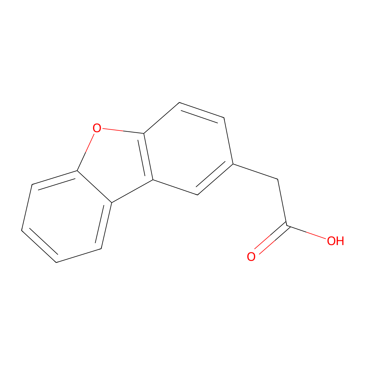 2-{8-Oxatricyclo[7.4.0.0,2,7]trideca-1(9),2(7),3,5,10,12-hexaen-4-yl}acetic acid molecular structure, CAS 51497-55-3