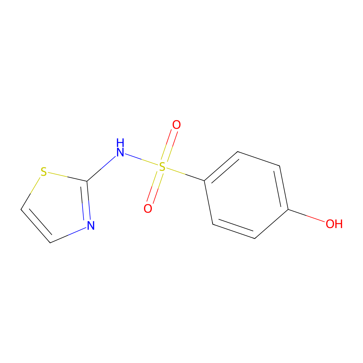 Phenosulfazole molecular structure, CAS 515-54-8