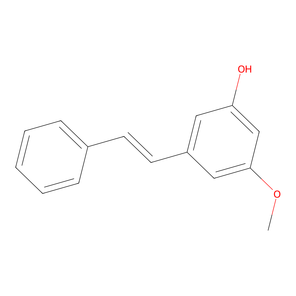 3-Methoxy-5-(2-phenylethenyl)phenol molecular structure, CAS 5150-38-9
