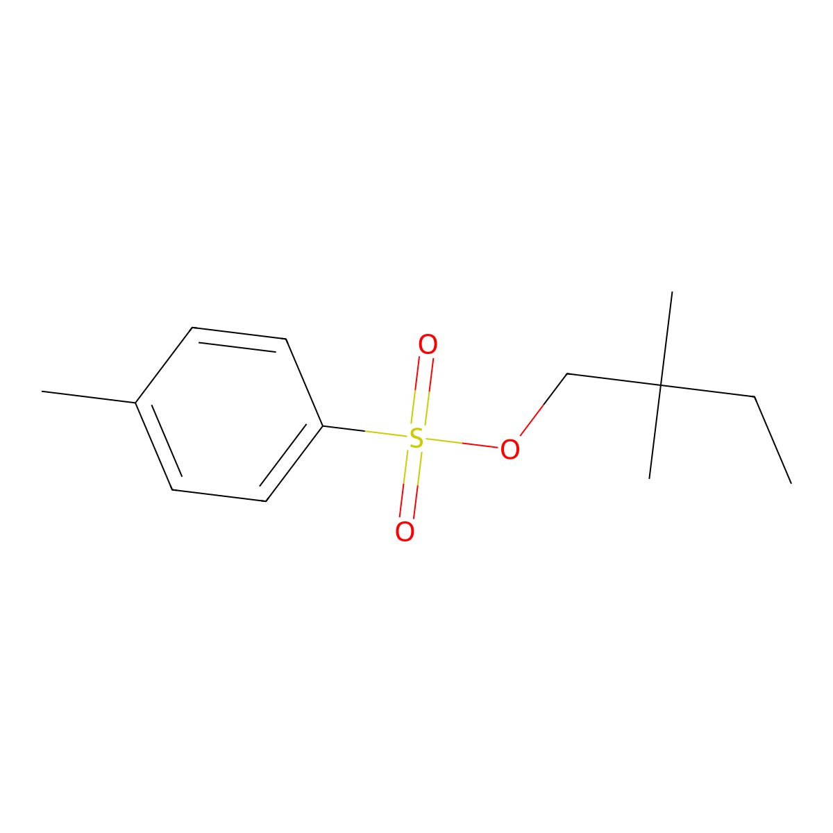 2,2-Dimethylbutyl 4-methylbenzene-1-sulfonate molecular structure, CAS 5150-83-4