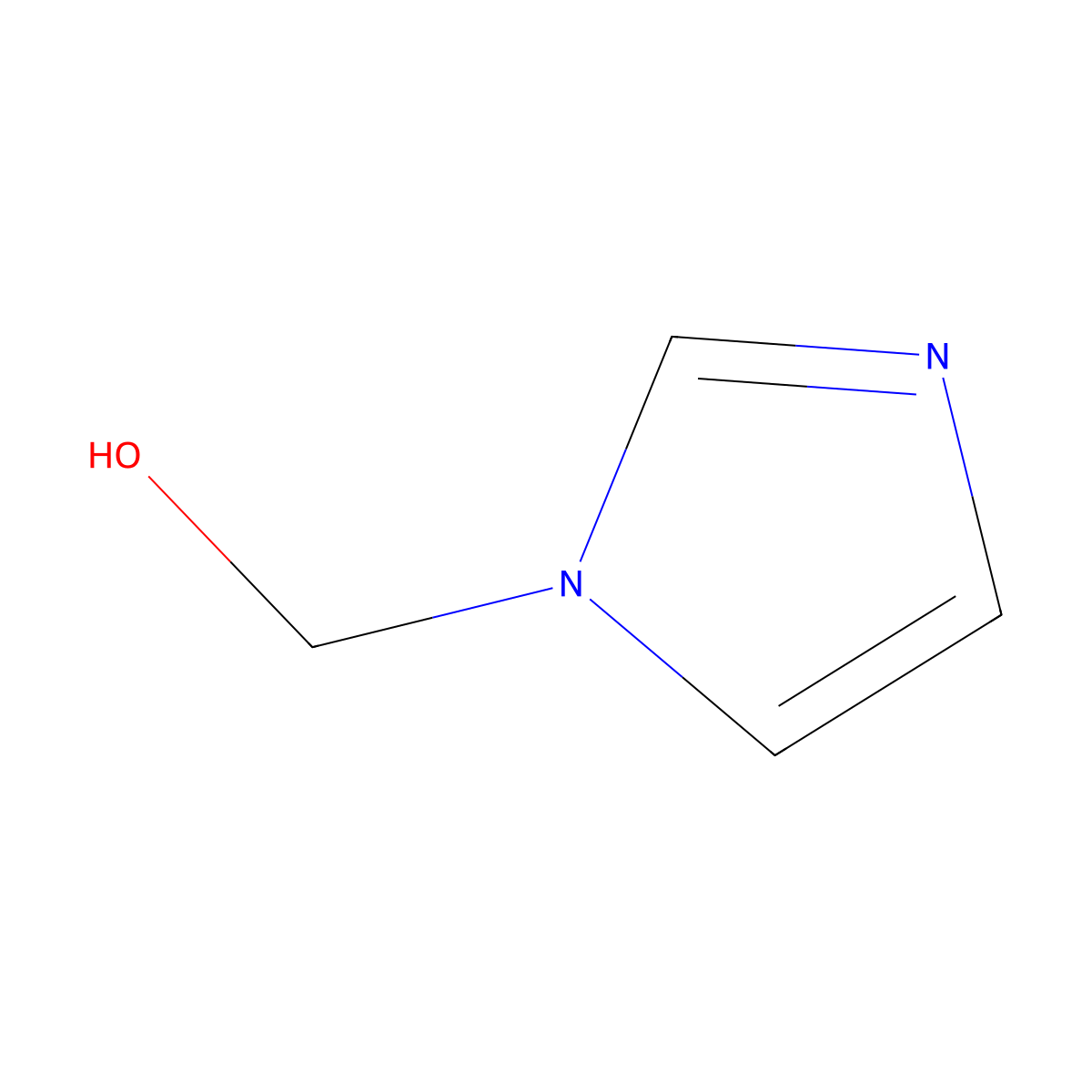 1H-imidazol-1-ylmethanol molecular structure, CAS 51505-76-1