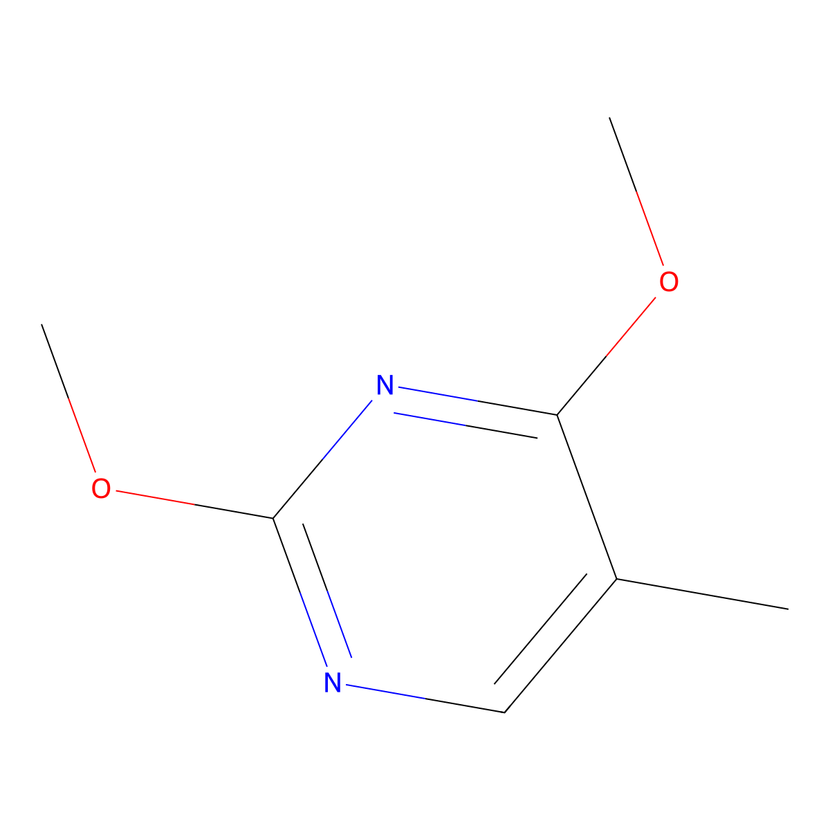 2,4-Dimethoxy-5-methylpyrimidine molecular structure, CAS 5151-34-8