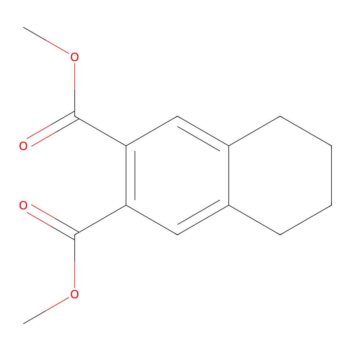 Dimethyl 5,6,7,8-tetrahydronaphthalene-2,3-dicarboxylate molecular structure, CAS 51510-78-2