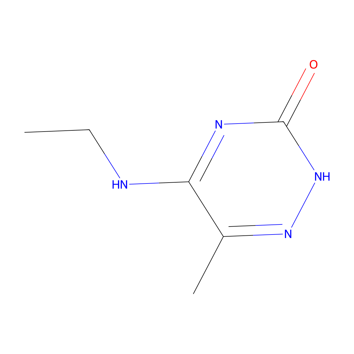 5-(Ethylamino)-6-methyl-1,2,4-triazin-3-ol molecular structure, CAS 515116-39-9