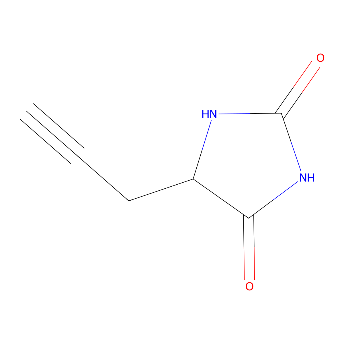 5-(Prop-2-yn-1-yl)imidazolidine-2,4-dione molecular structure, CAS 515130-59-3