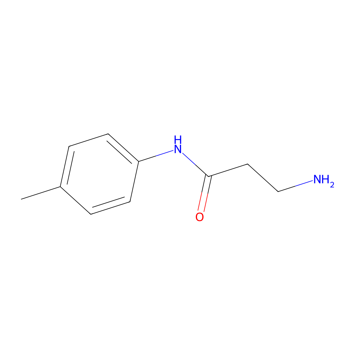 3-amino-N-(4-methylphenyl)propanamide molecular structure, CAS 515131-50-7