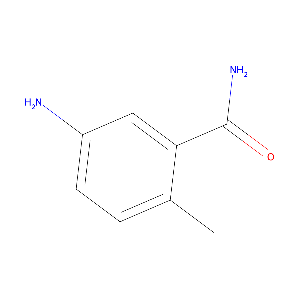 5-Amino-2-methylbenzamide molecular structure, CAS 515131-52-9