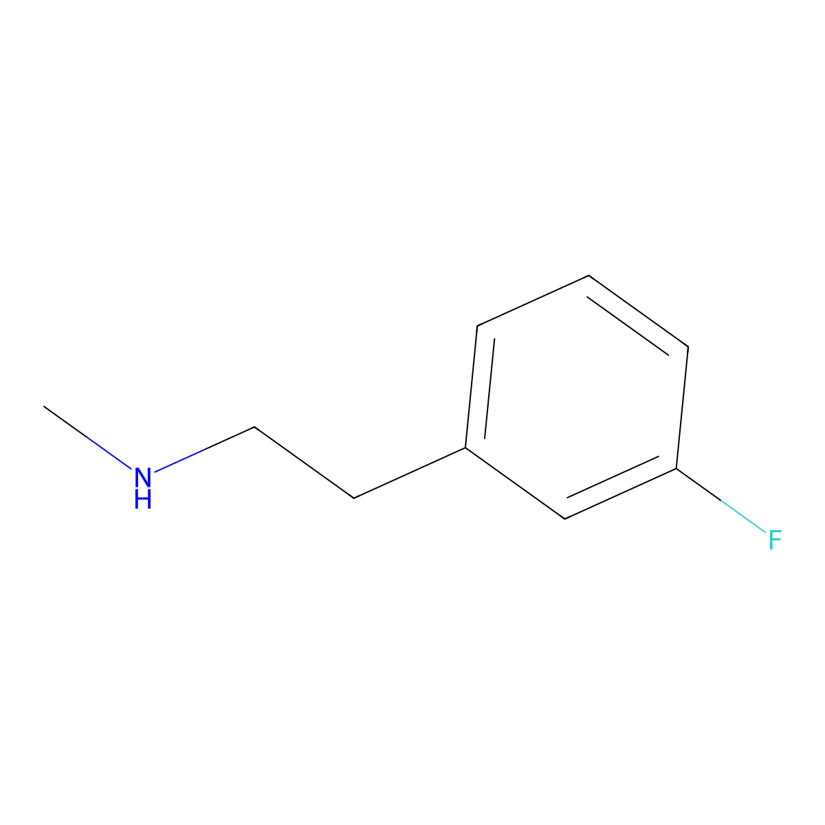 N-Methyl-2-(3-fluorophenyl)ethanamine molecular structure, CAS 515137-48-1