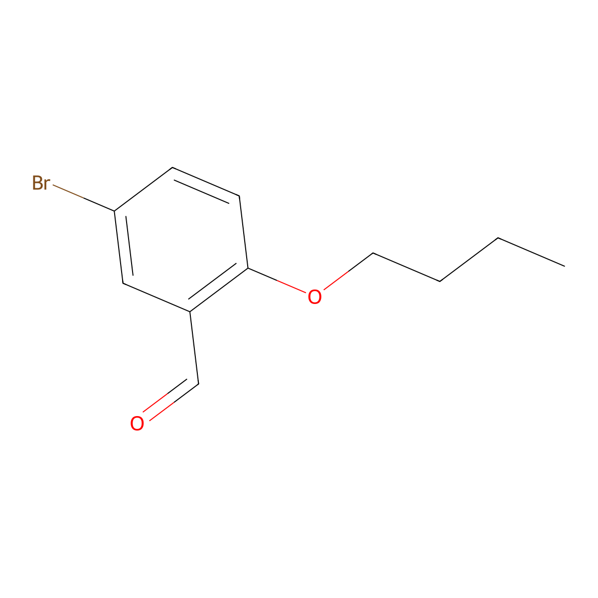 5-Bromo-2-butoxybenzaldehyde molecular structure, CAS 515148-88-6