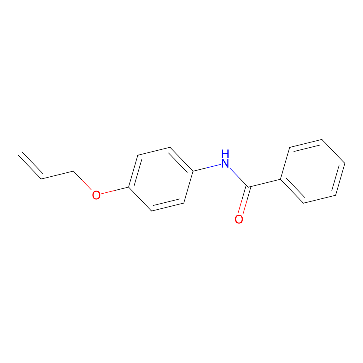 N-(4-prop-2-enoxyphenyl)benzamide molecular structure, CAS 51515-28-7