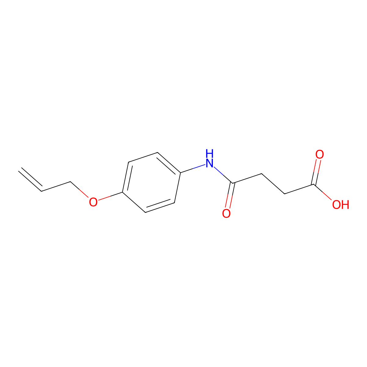 4-Oxo-4-(4-prop-2-enoxyanilino)butanoic acid molecular structure, CAS 51515-29-8