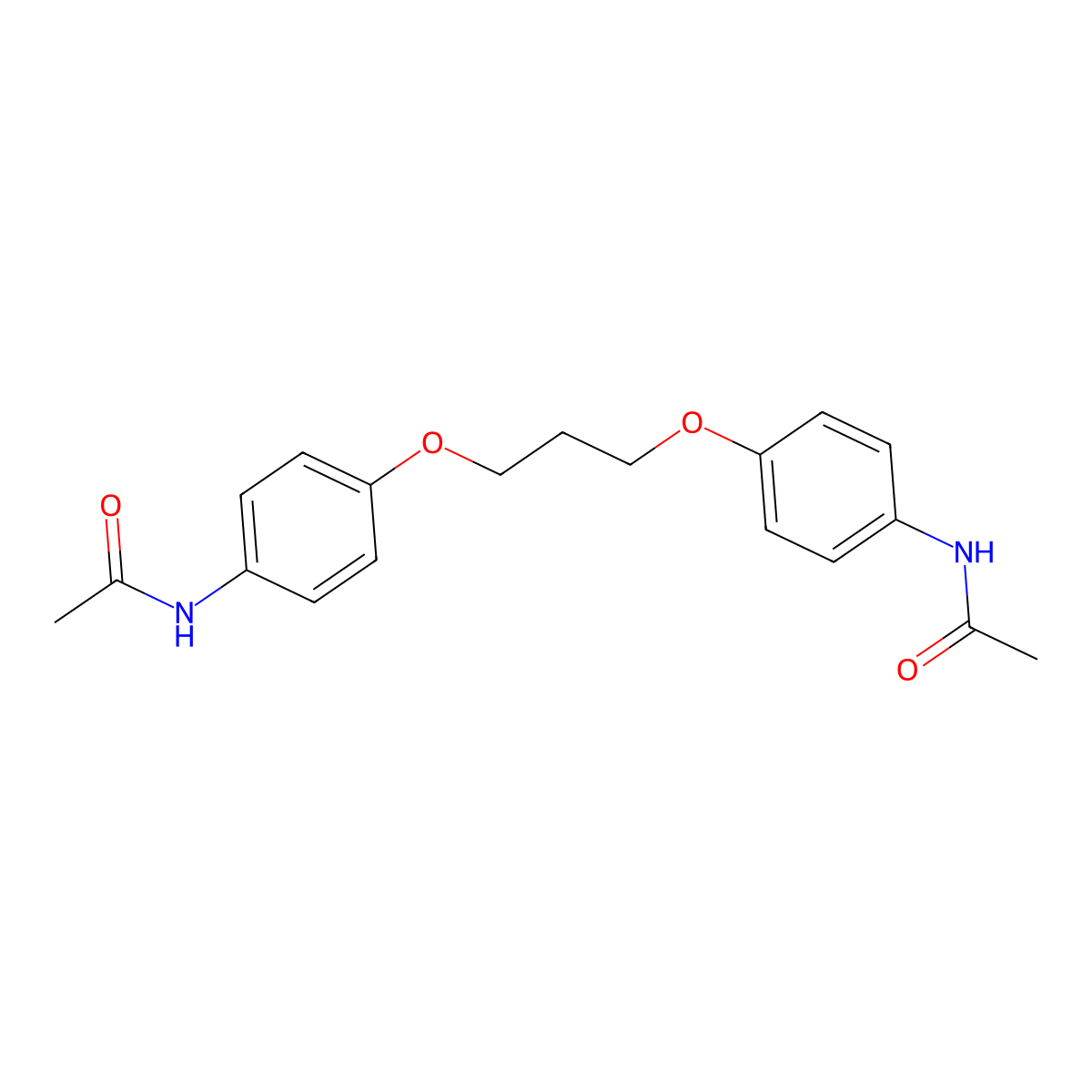 4',4'''-(Trimethylenedioxy)diacetanilide molecular structure, CAS 51515-51-6