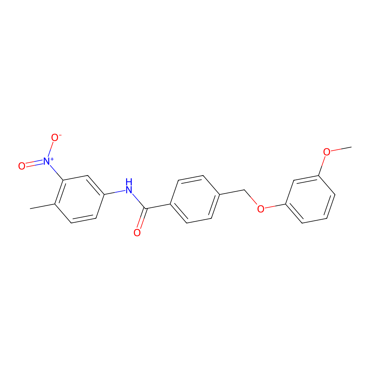 4-[(3-methoxyphenoxy)methyl]-N-(4-methyl-3-nitrophenyl)benzamide molecular structure, CAS 515150-53-5