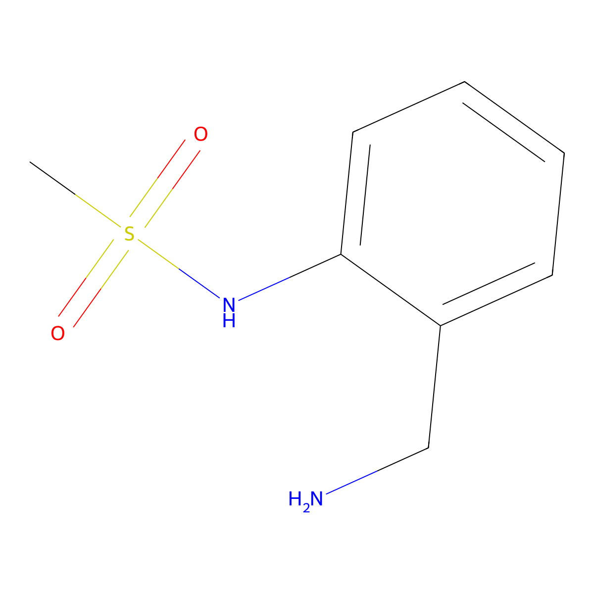 N-[2-(aminomethyl)phenyl]Methanesulfonamide molecular structure, CAS 515153-84-1