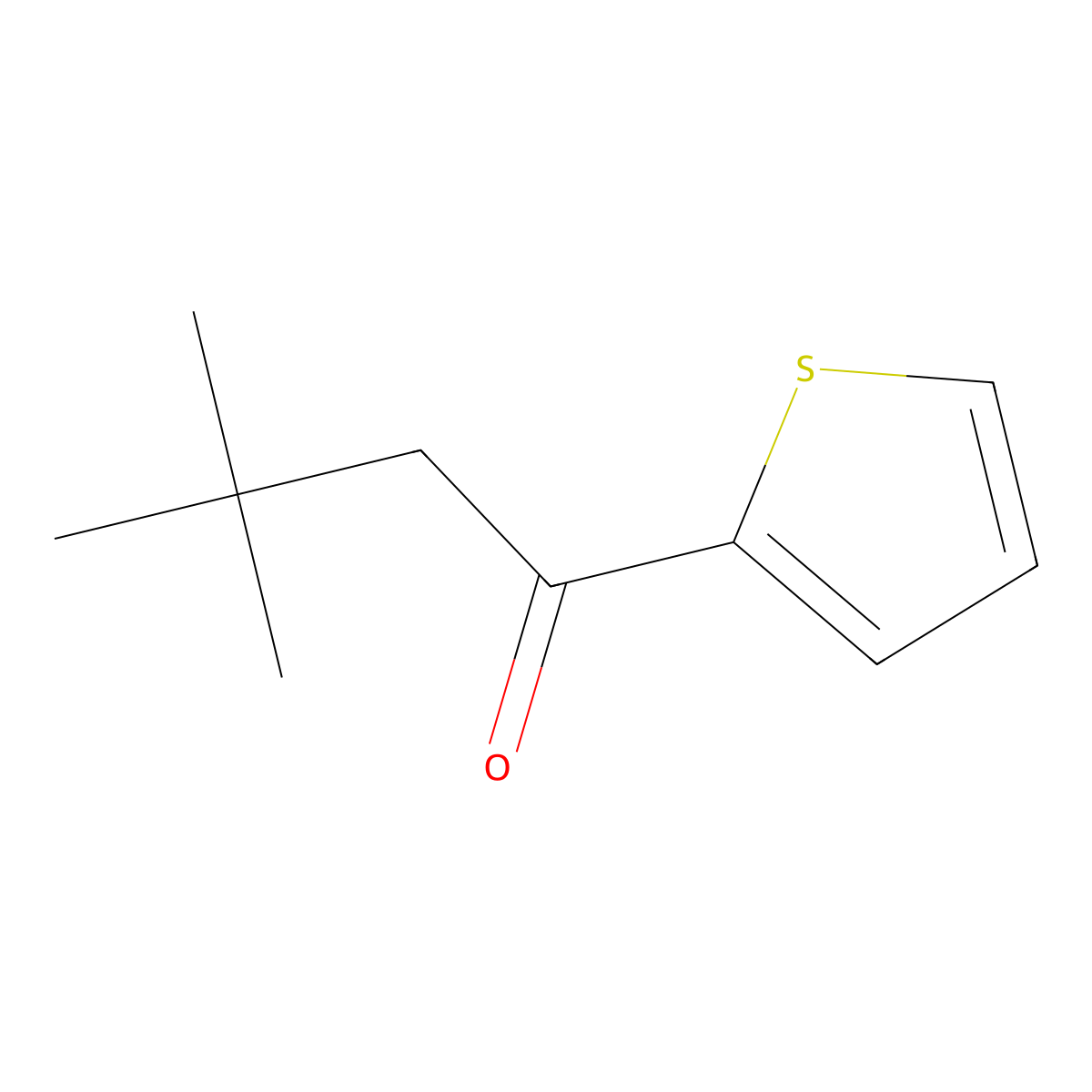 3,3-Dimethyl-1-(2-thienyl)-1-butanone molecular structure, CAS 515154-34-4