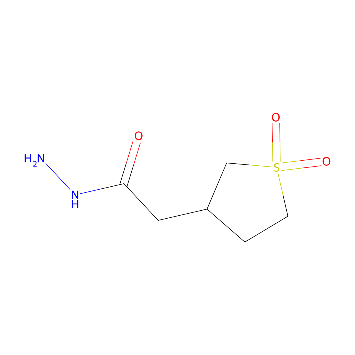 2-(1,1-Dioxo-1lambda6-thiolan-3-yl)acetohydrazide molecular structure, CAS 515169-85-4
