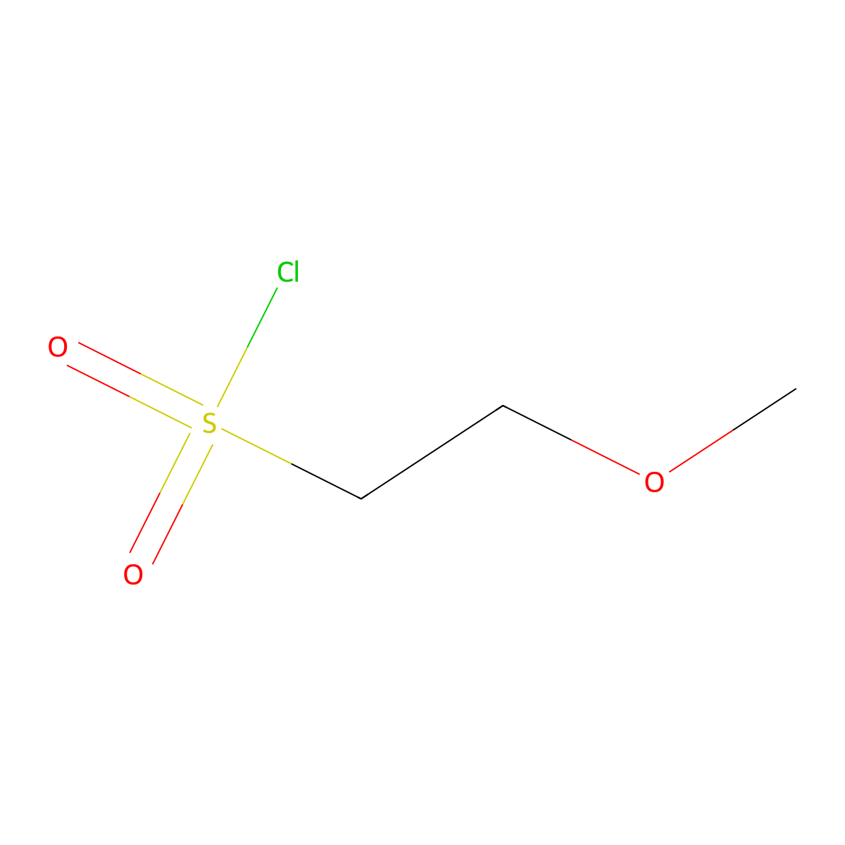 2-Methoxyethane-1-sulfonyl chloride molecular structure, CAS 51517-01-2