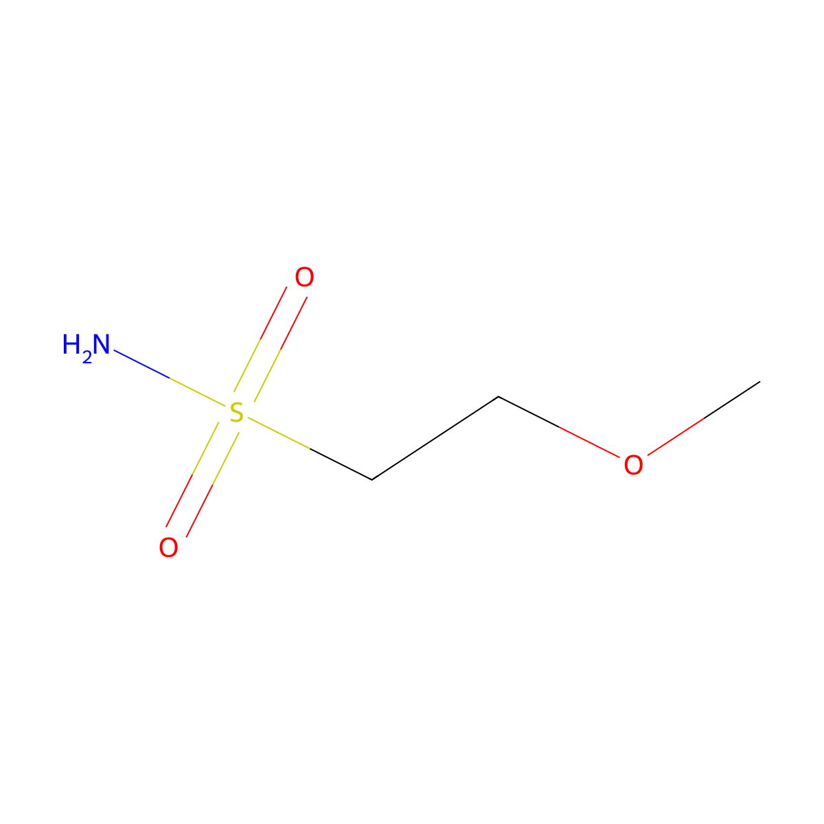 2-Methoxyethane-1-sulfonamide molecular structure, CAS 51517-04-5