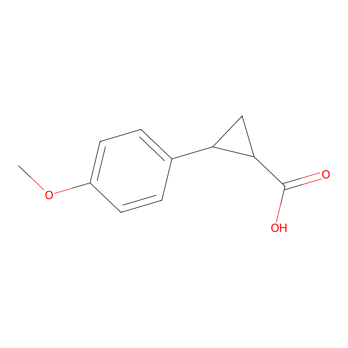 (1S,2S)-2-(4-Methoxyphenyl)cyclopropanecarboxylic Acid molecular structure, CAS 515179-21-2
