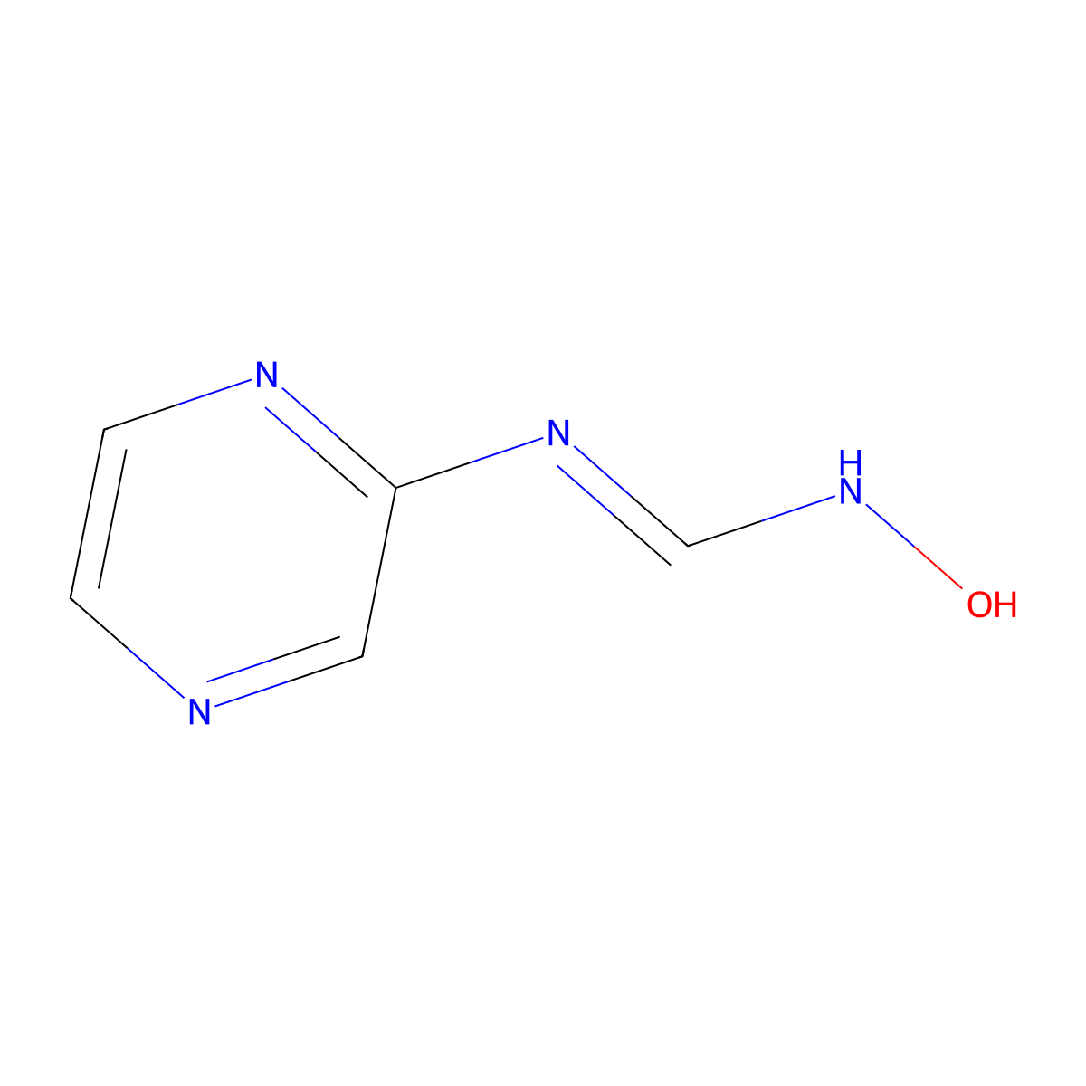 N'-(1,4-dihydropyrazin-2-yl)-N-oxomethanimidamide molecular structure, CAS 51519-20-1