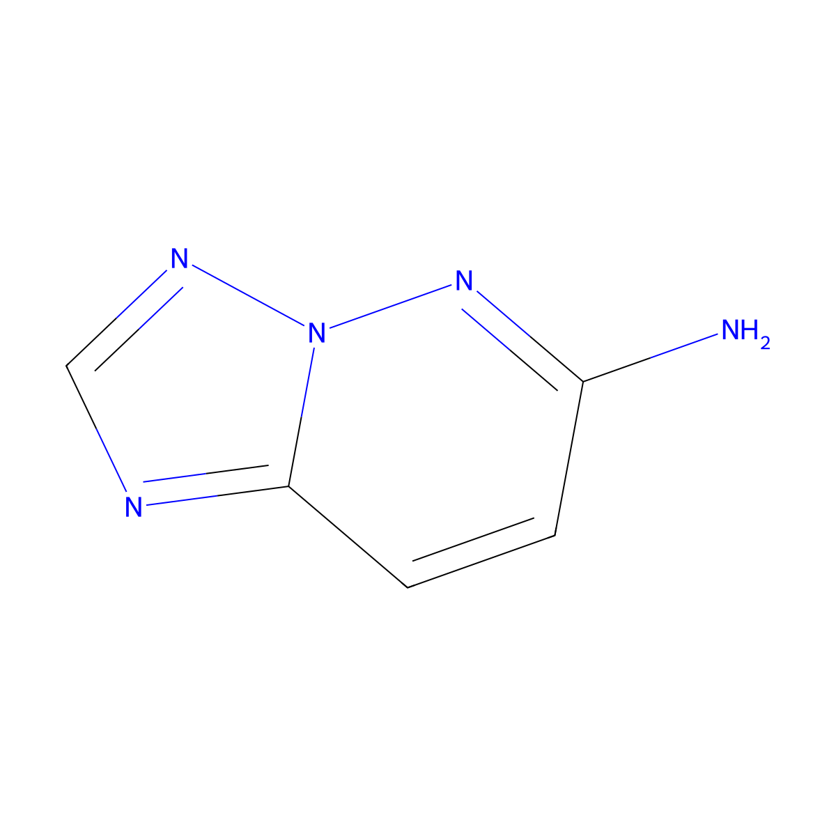 [1,2,4]Triazolo[1,5-b]pyridazin-6-amine molecular structure, CAS 51519-35-8