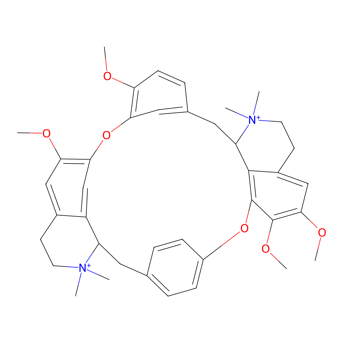 Metocurine molecular structure, CAS 5152-30-7