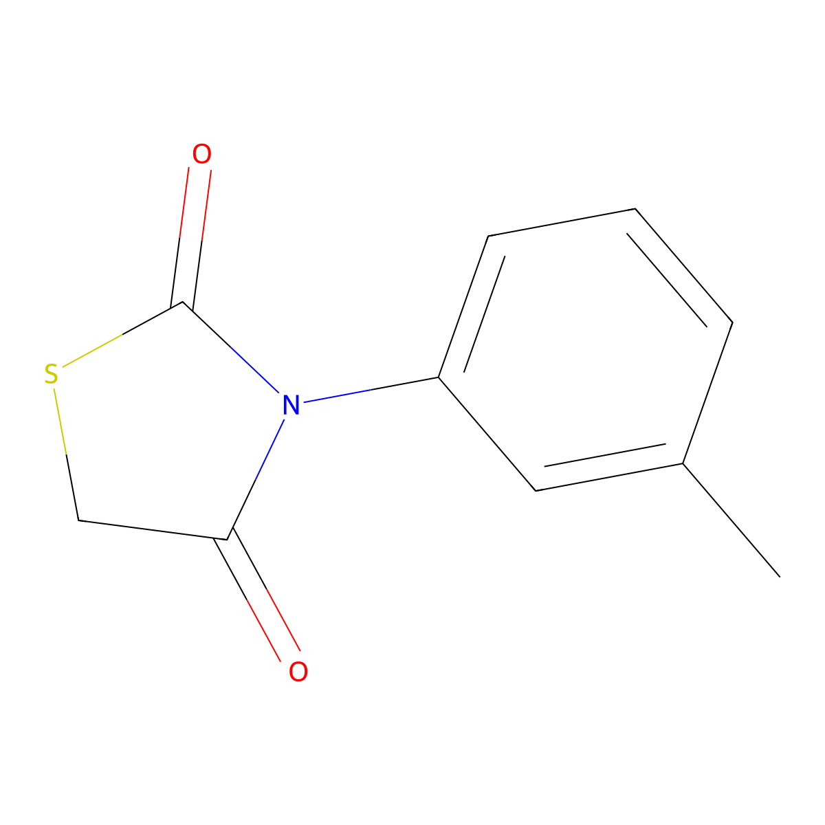 3-(3-Methylphenyl)-1,3-thiazolidine-2,4-dione molecular structure, CAS 5152-91-0