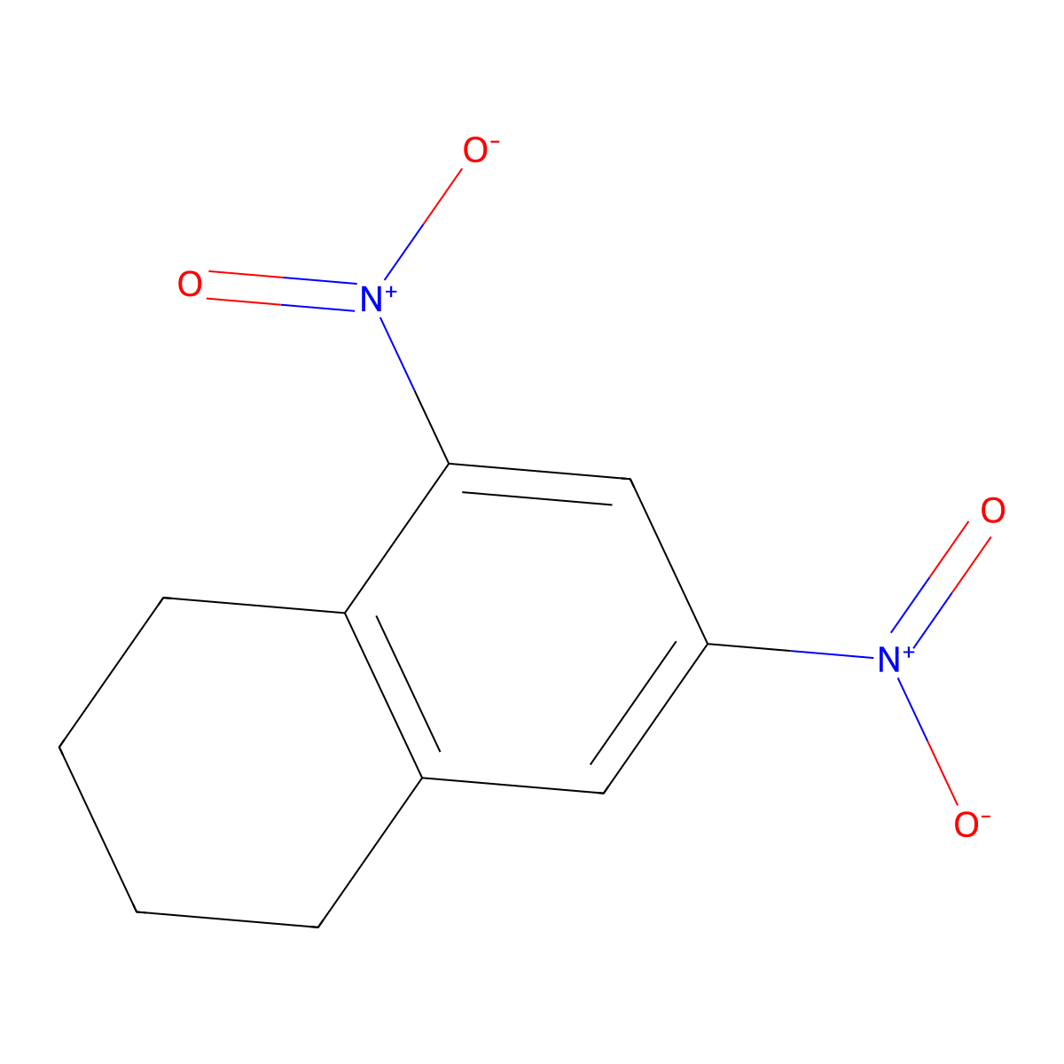 5,7-Dinitro-1,2,3,4-tetrahydro-naphthalene molecular structure, CAS 51522-30-6