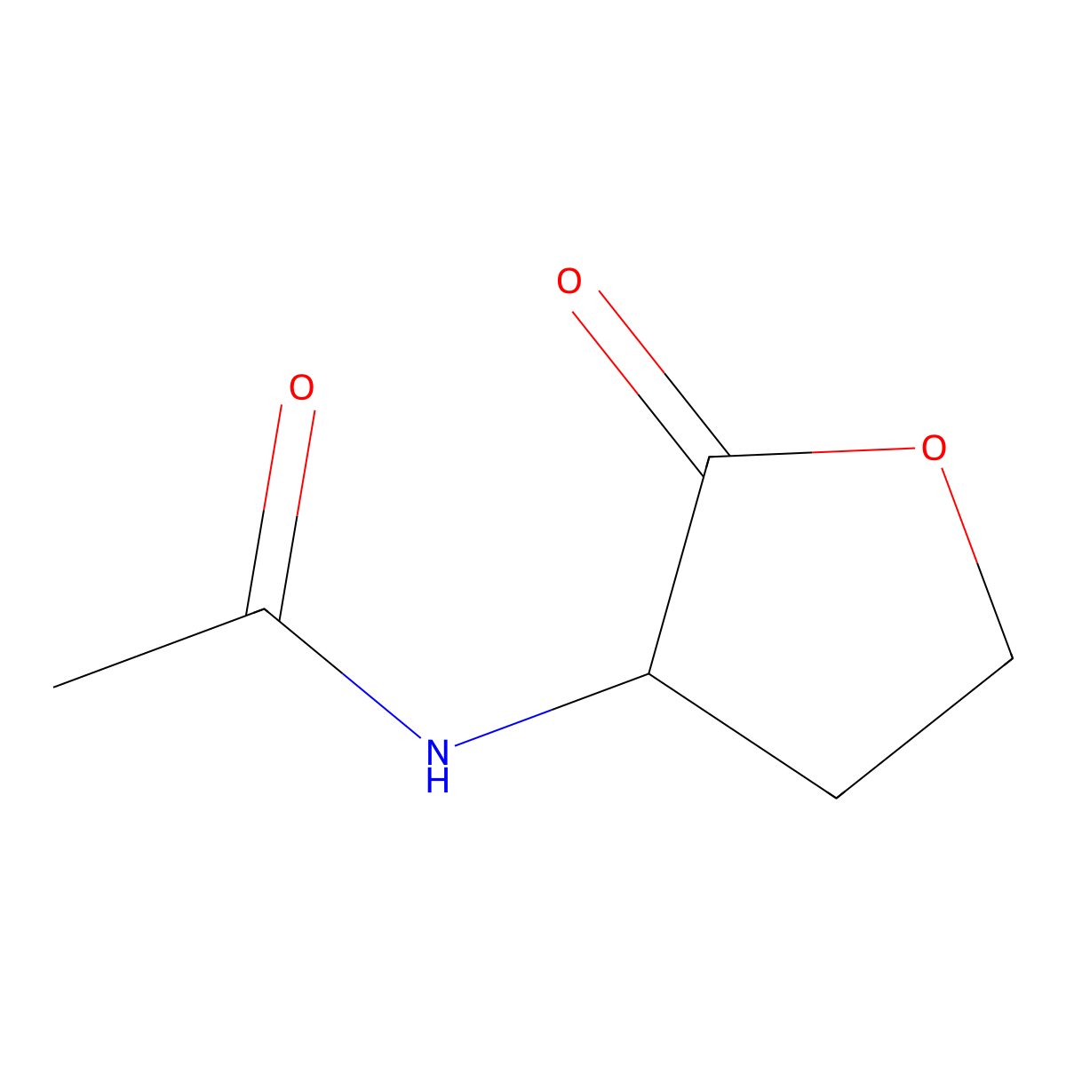 Acetyl-L-homoserine lactone molecular structure, CAS 51524-71-1