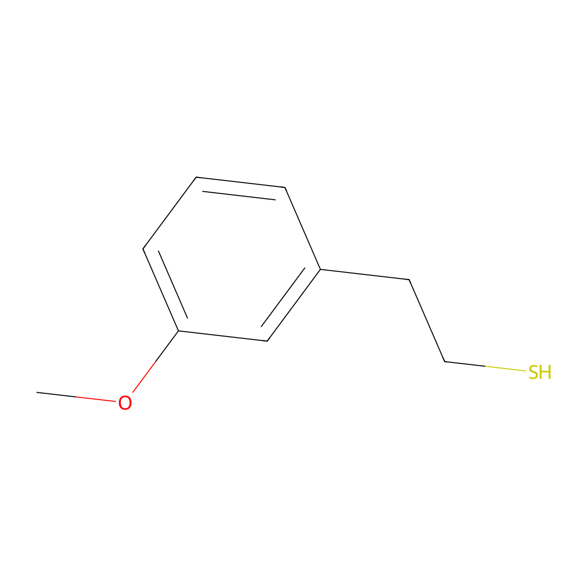 2-(3-Methoxyphenyl)ethane-1-thiol molecular structure, CAS 51526-56-8